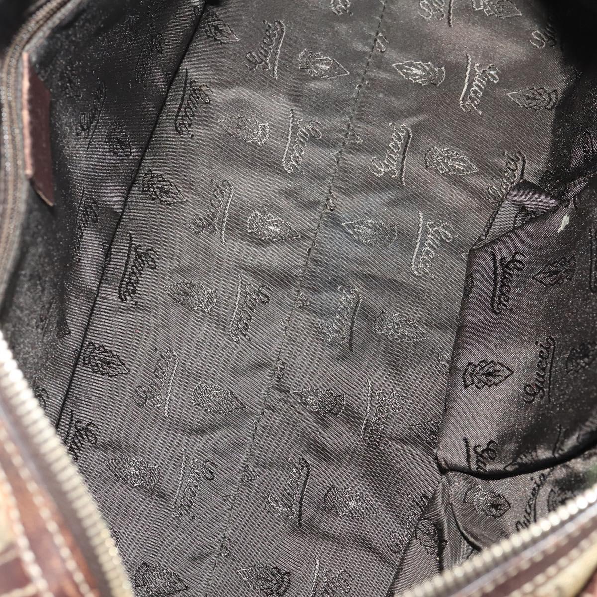 GUCCI GG Supreme GG Crystal Coated Canvas 4 Set Black Beige Auth 178411