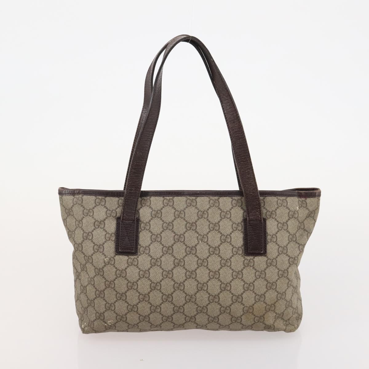 GUCCI GG Supreme GG Crystal Coated Canvas 4 Set Black Beige Auth 178411