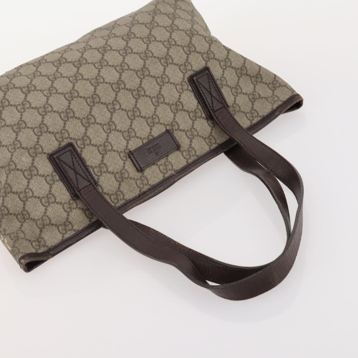 GUCCI GG Supreme GG Crystal Coated Canvas 4 Set Black Beige Auth 178411