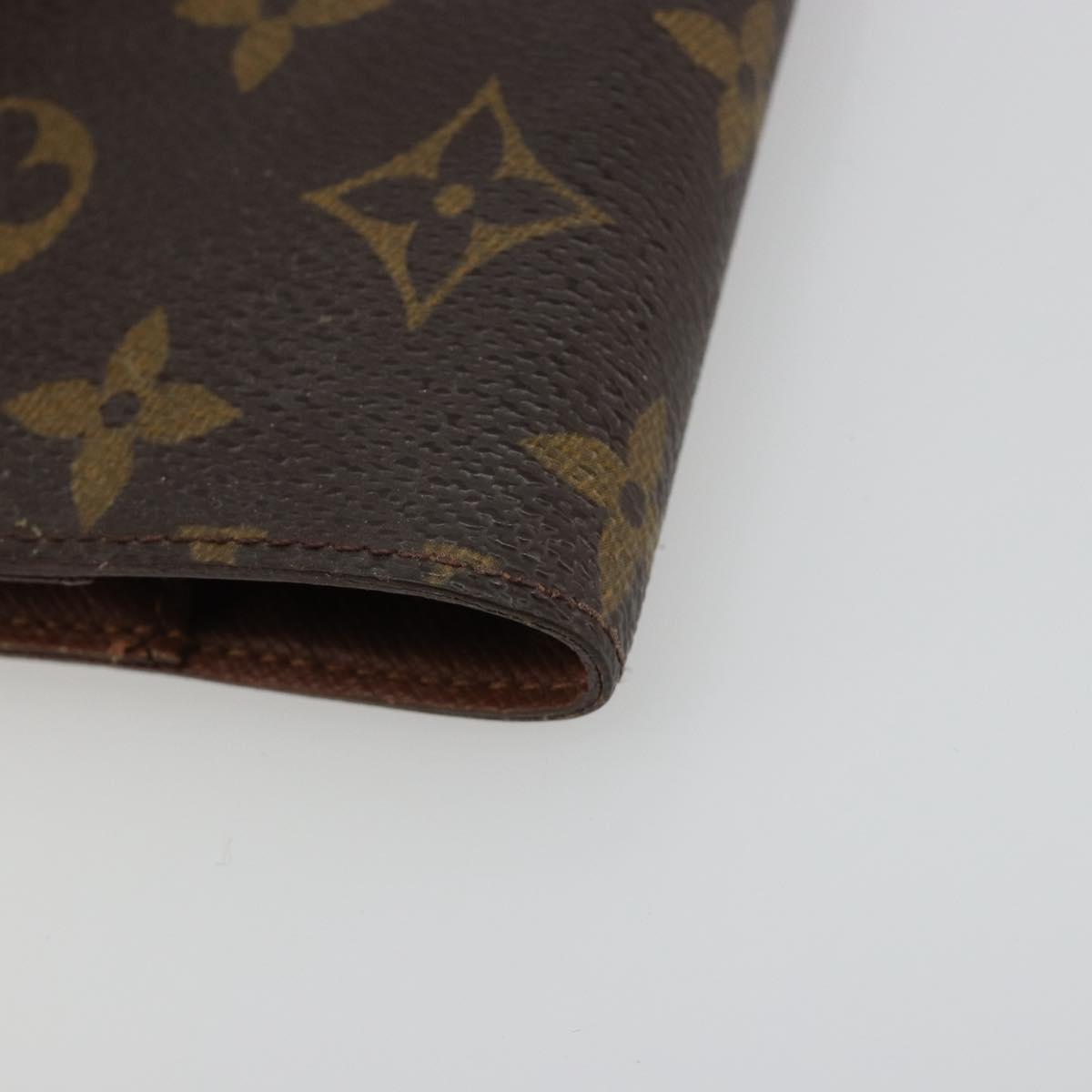 LOUIS VUITTON Monogram Agenda PM Day Planner Cover R20005 LV Auth 178415