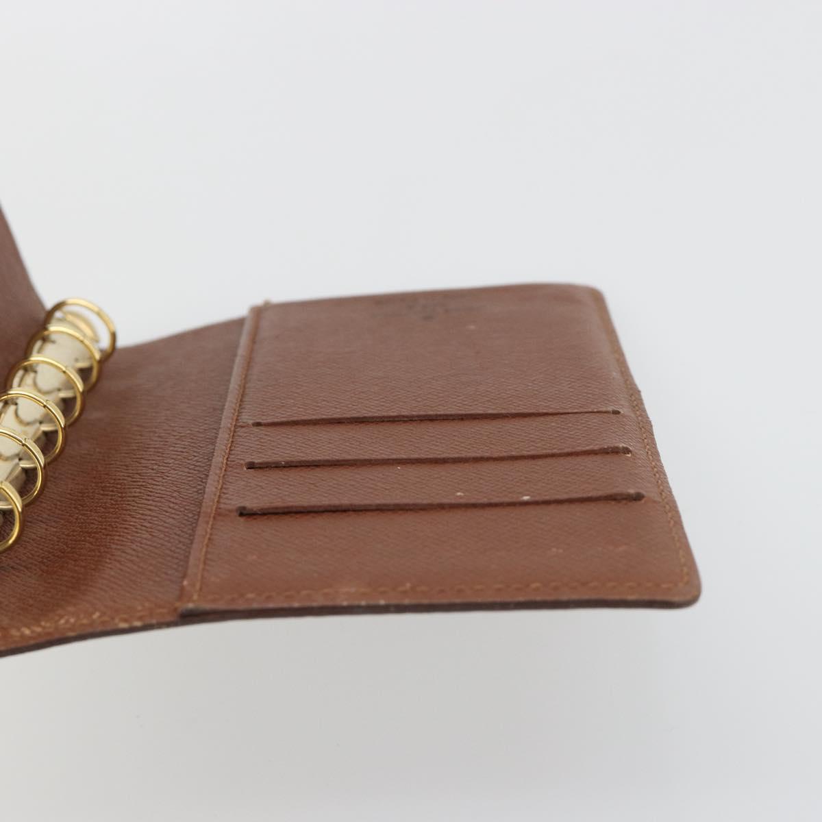 LOUIS VUITTON Monogram Agenda PM Day Planner Cover R20005 LV Auth 178415