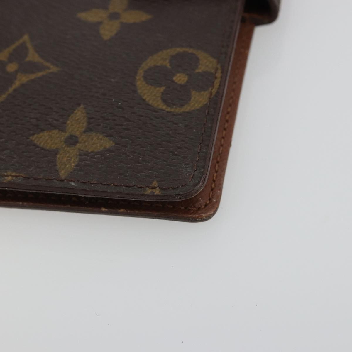 LOUIS VUITTON Monogram Agenda PM Day Planner Cover R20005 LV Auth 178415