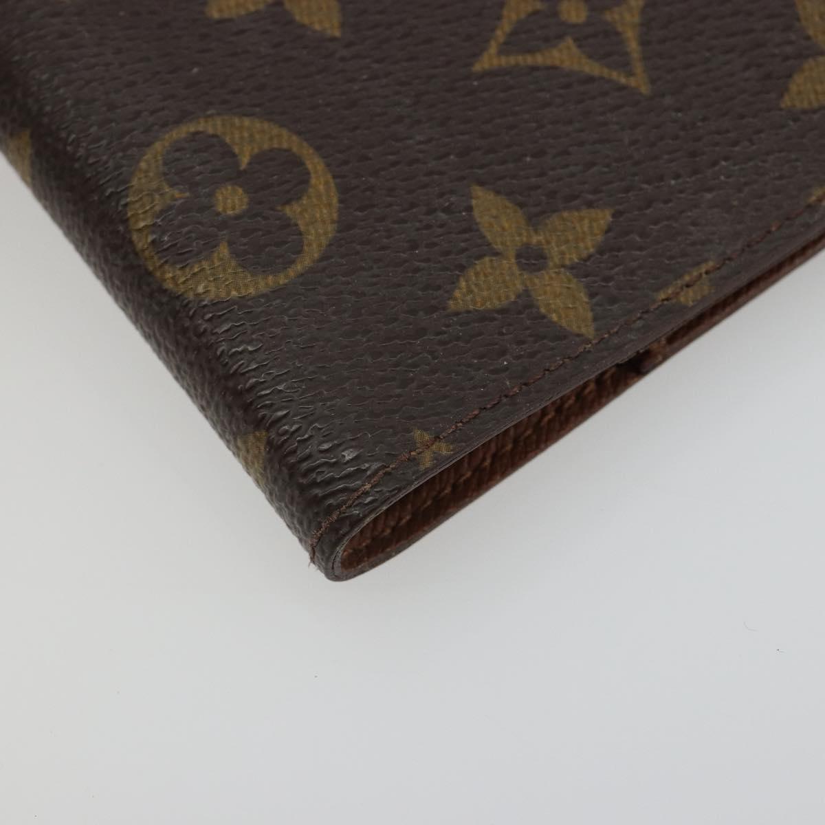 LOUIS VUITTON Monogram Agenda PM Day Planner Cover R20005 LV Auth 178415