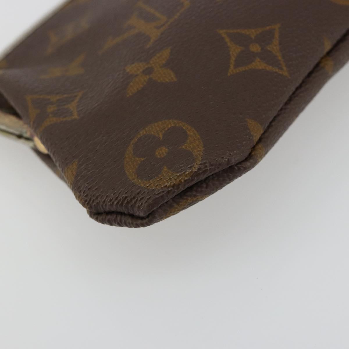 LOUIS VUITTON Monogram USA limited Bucket GM Accessory Pouch LV Auth 178420