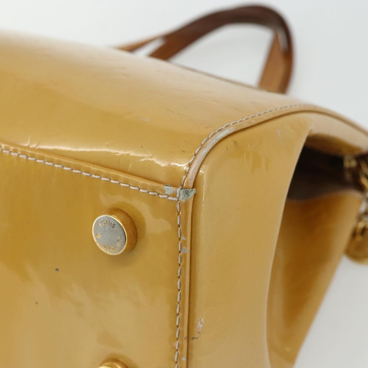 LOUIS VUITTON Vernis Blair MM Hand Bag 2way Rose Flow Lantern M91621 Auth 178488