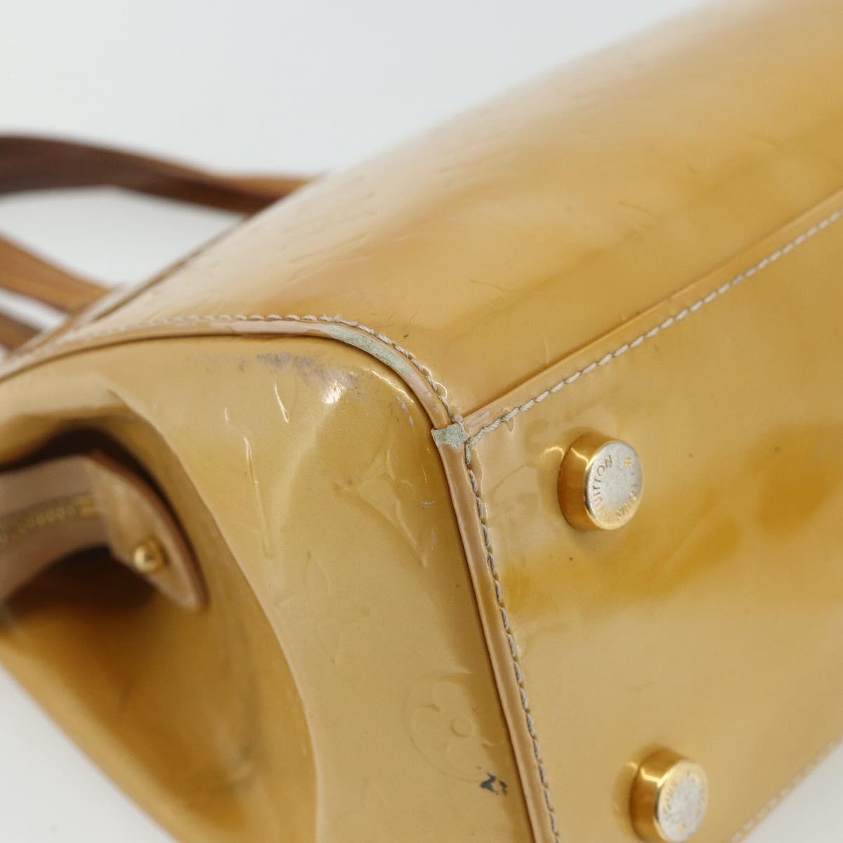 LOUIS VUITTON Vernis Blair MM Hand Bag 2way Rose Flow Lantern M91621 Auth 178488