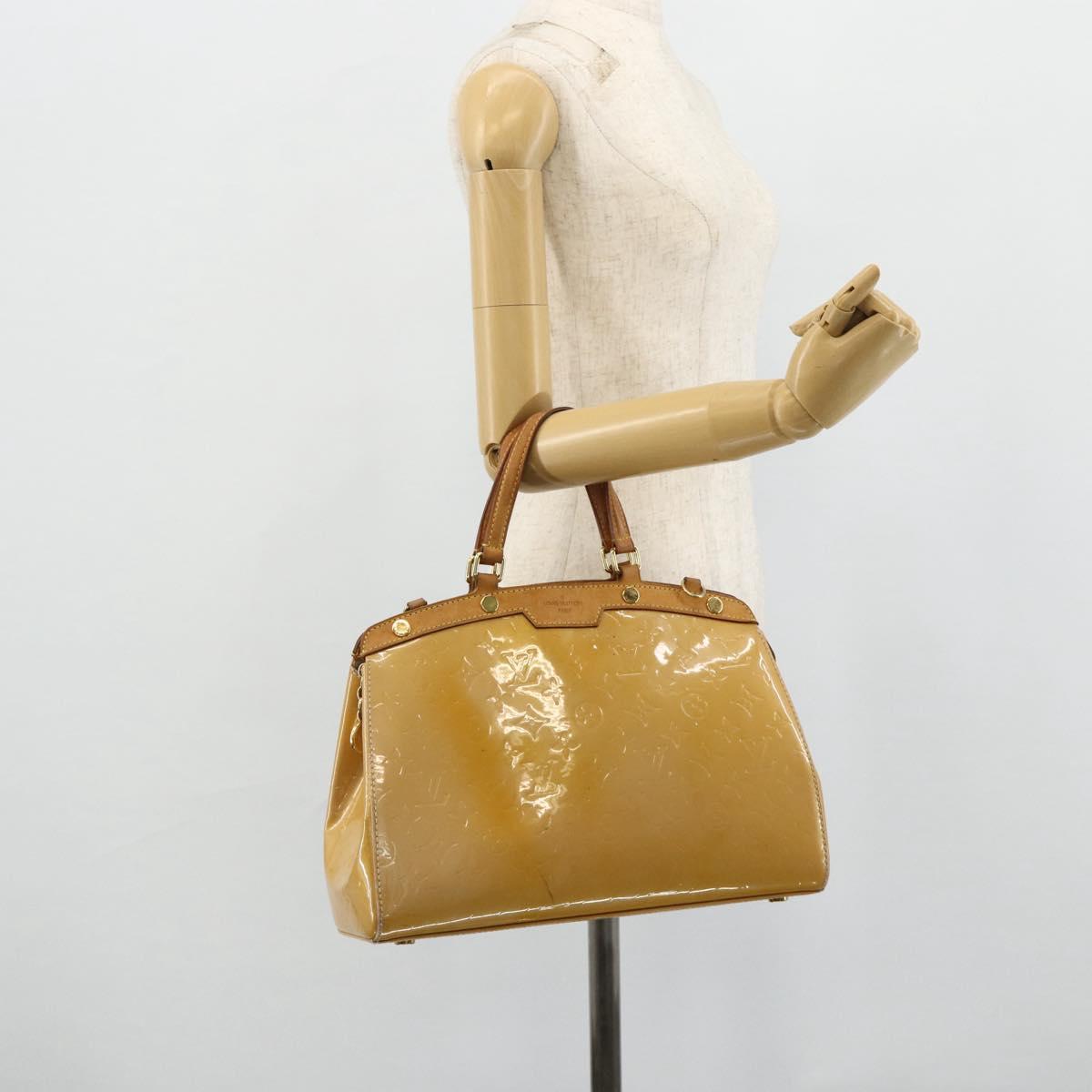 LOUIS VUITTON Vernis Blair MM Hand Bag 2way Rose Flow Lantern M91621 Auth 178488