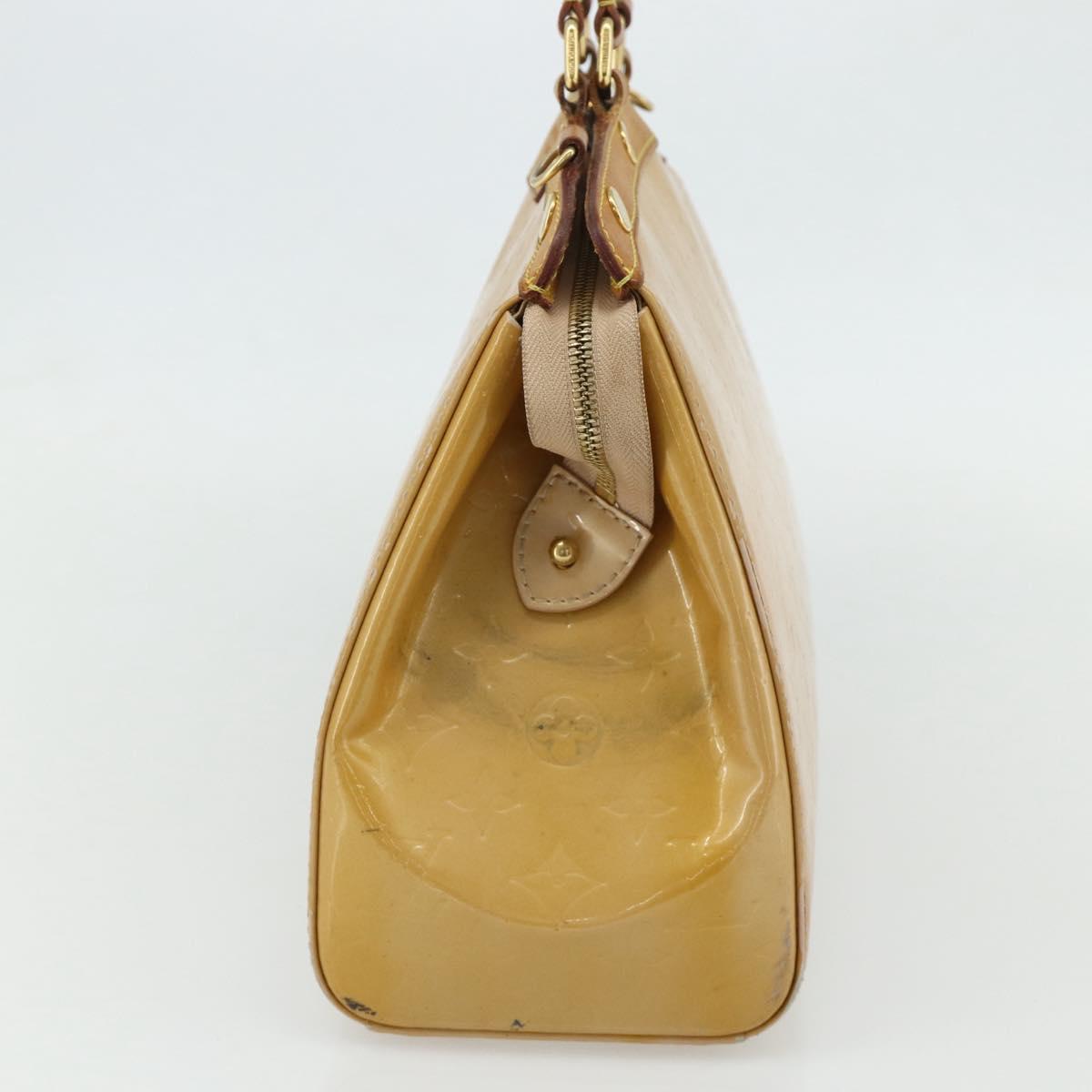 LOUIS VUITTON Vernis Blair MM Hand Bag 2way Rose Flow Lantern M91621 Auth 178488