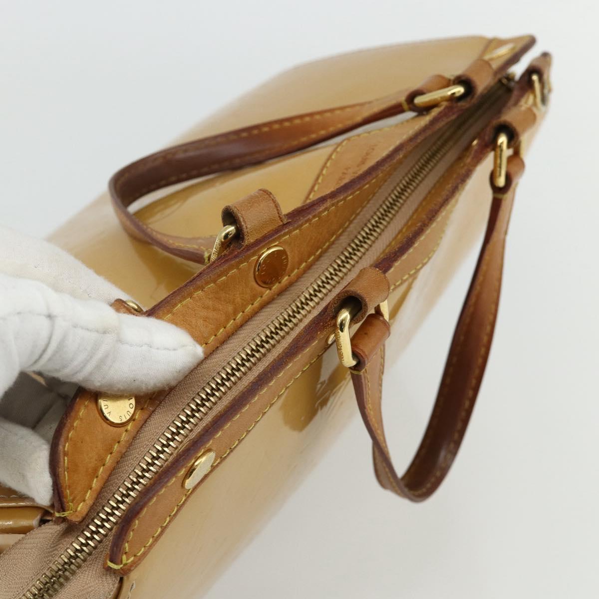 LOUIS VUITTON Vernis Blair MM Hand Bag 2way Rose Flow Lantern M91621 Auth 178488