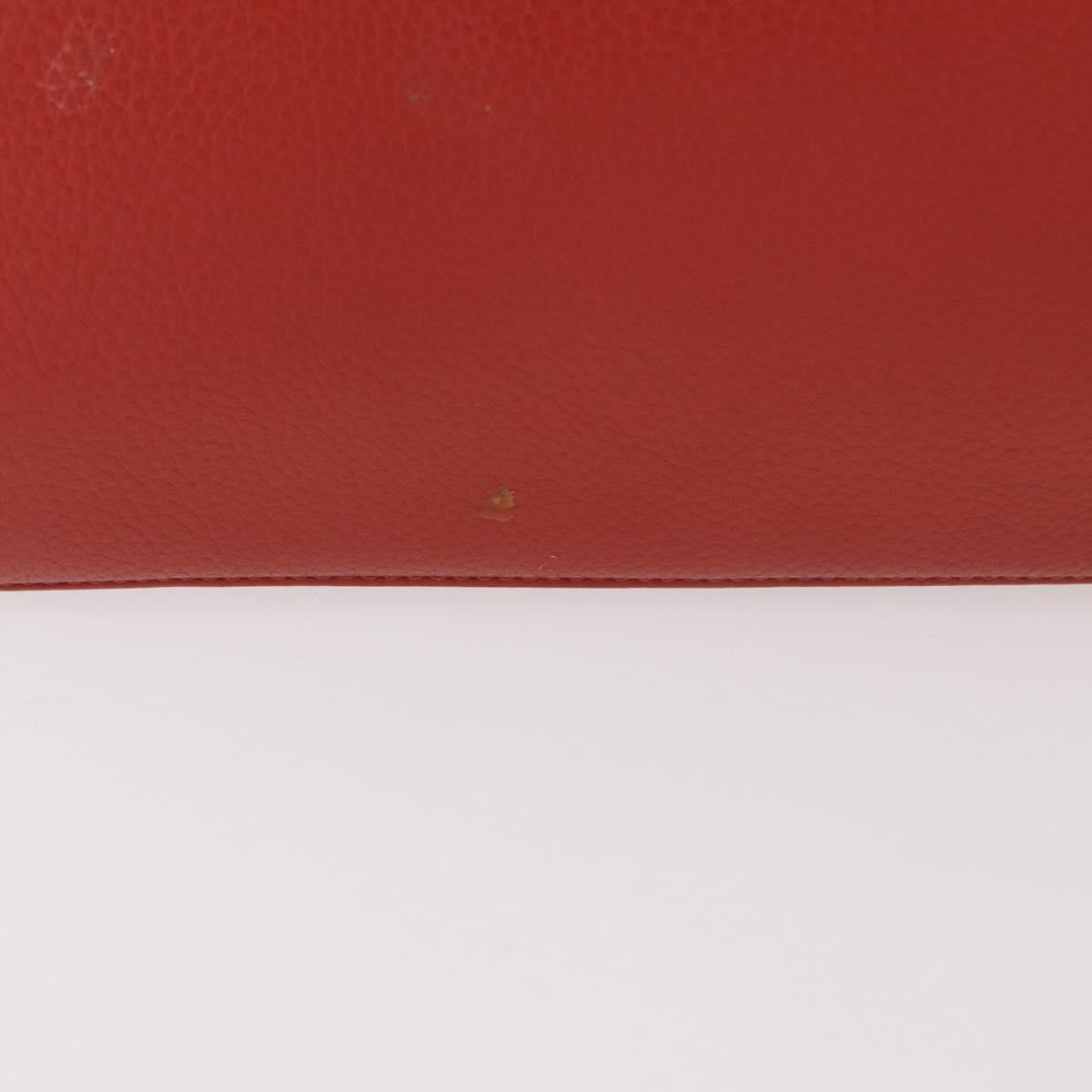 Chloe Hand Bag Leather Red Auth 178521A