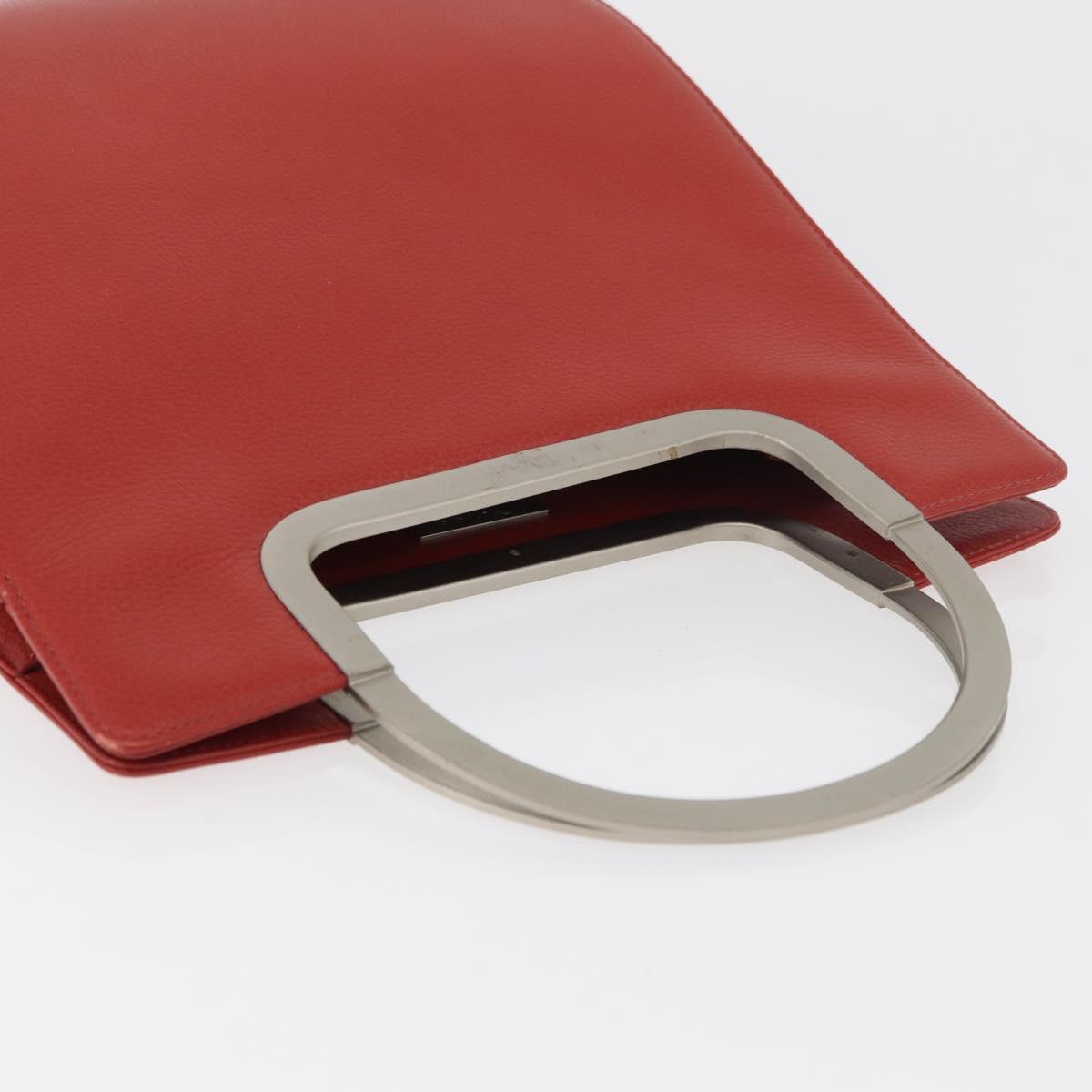 Chloe Hand Bag Leather Red Auth 178521A
