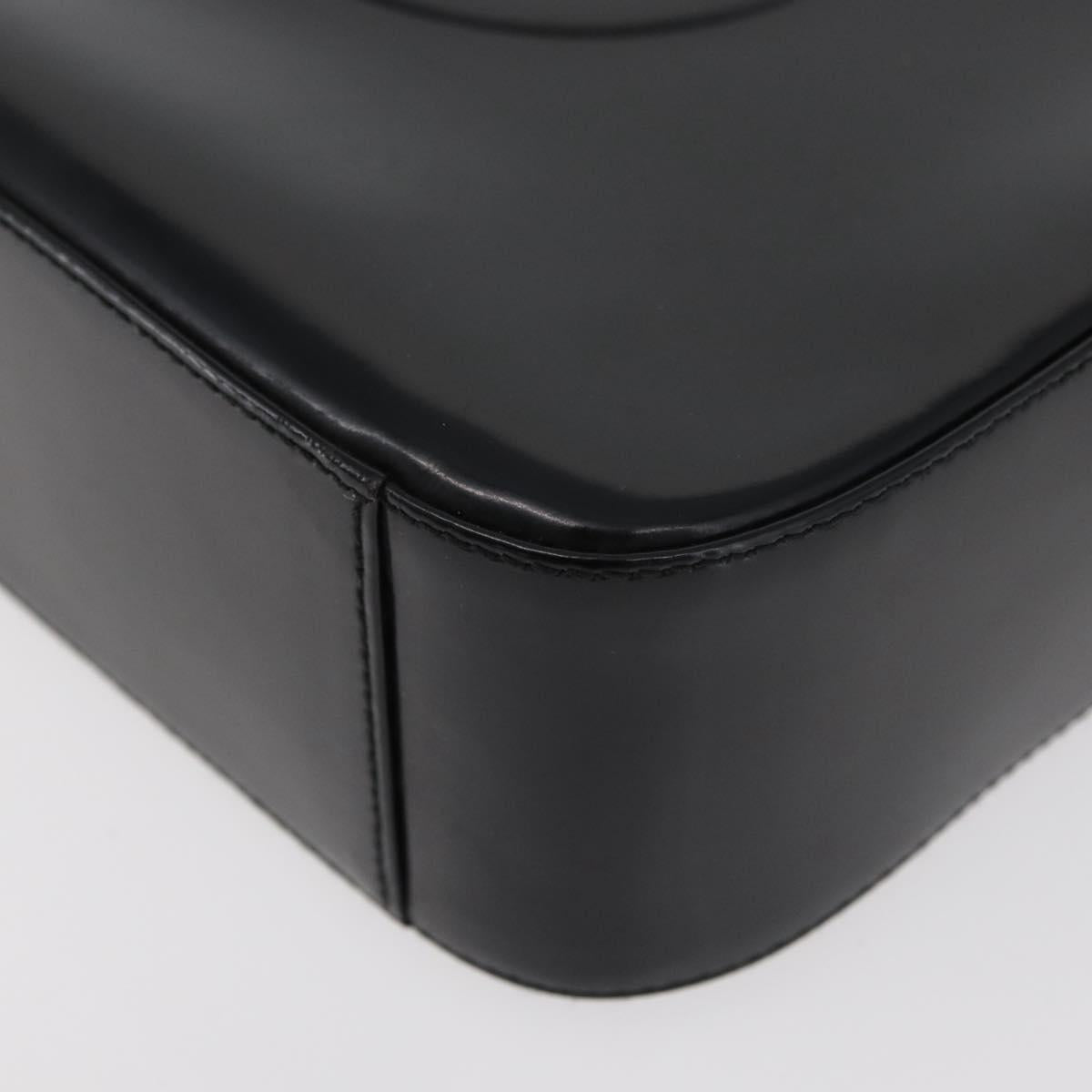 GUCCI Soho Shoulder Bag Patent leather Black Silver 000 0506 Auth 178524