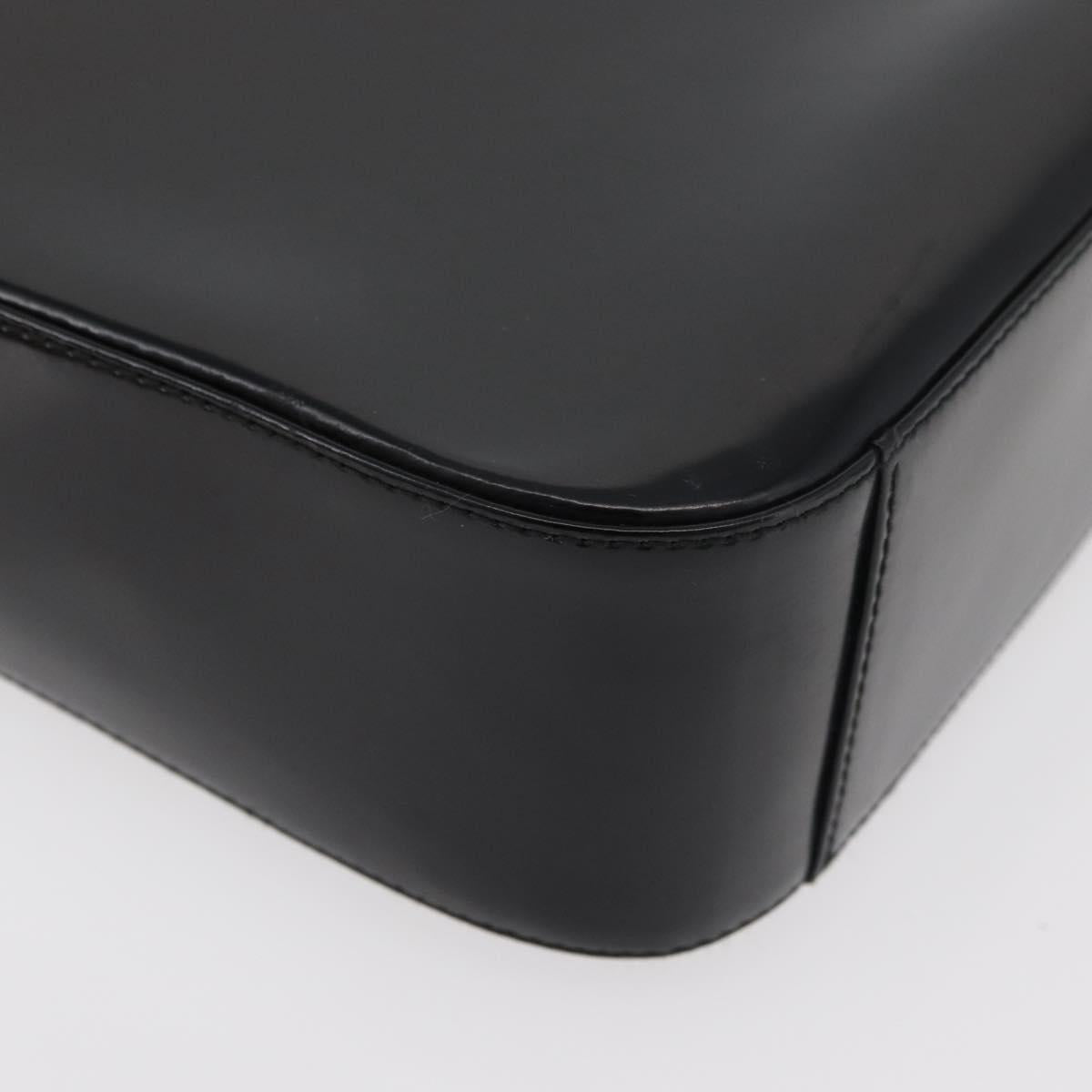 GUCCI Soho Shoulder Bag Patent leather Black Silver 000 0506 Auth 178524