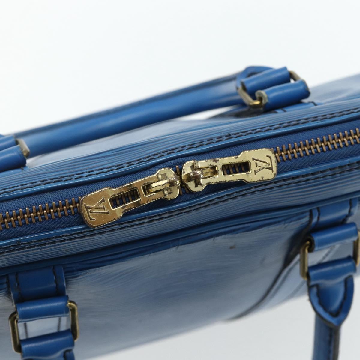 LOUIS VUITTON Epi Porte Documents Voyage Business Bag Blue M41144 LV Auth 178528