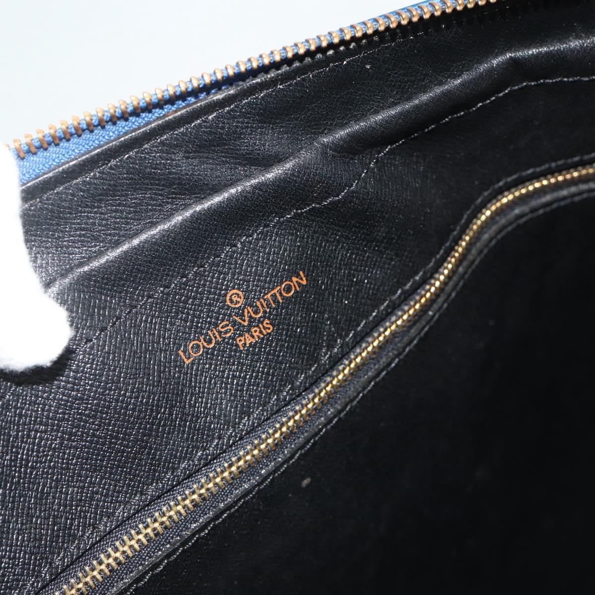 LOUIS VUITTON Epi Porte Documents Voyage Business Bag Blue M41144 LV Auth 178528