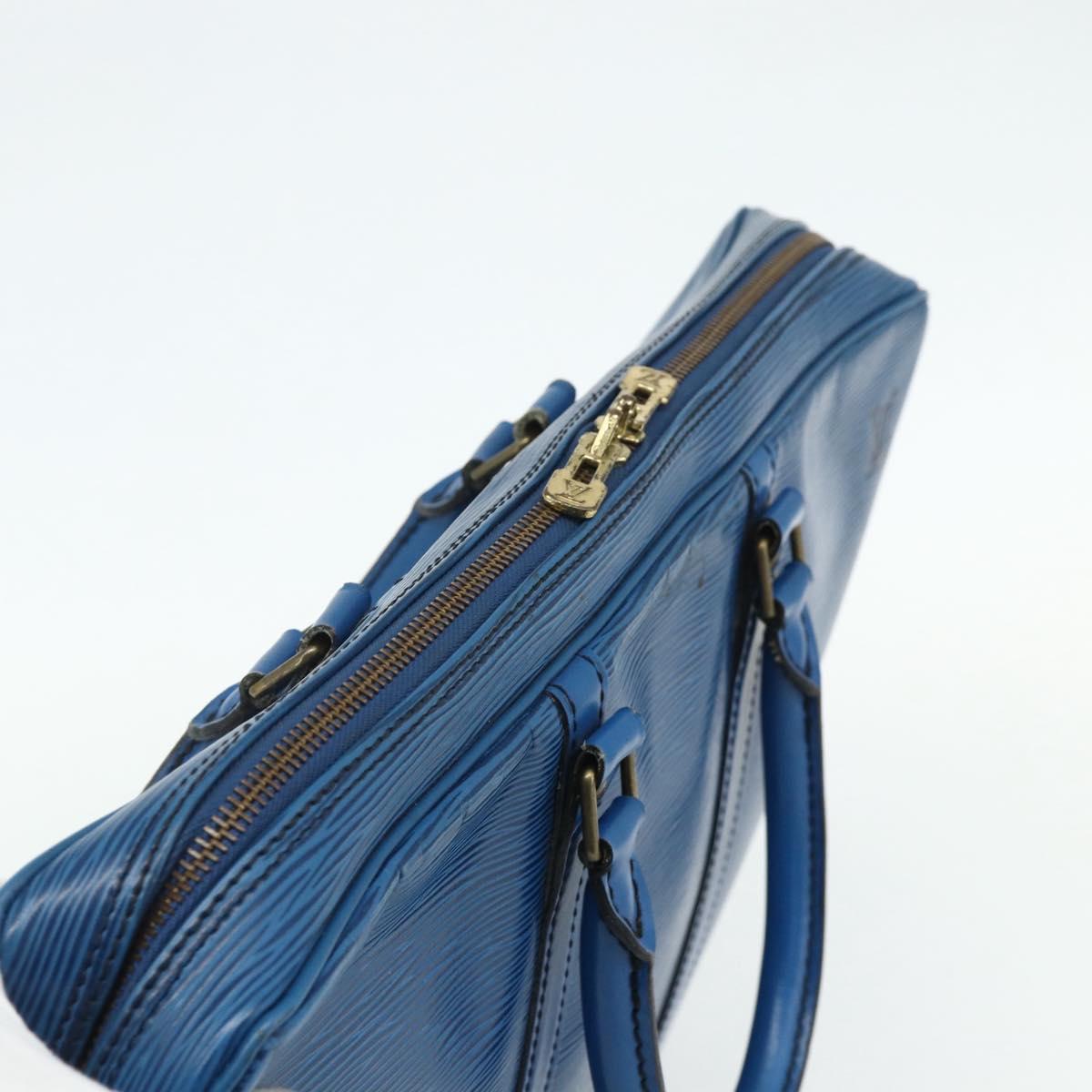LOUIS VUITTON Epi Porte Documents Voyage Business Bag Blue M41144 LV Auth 178528