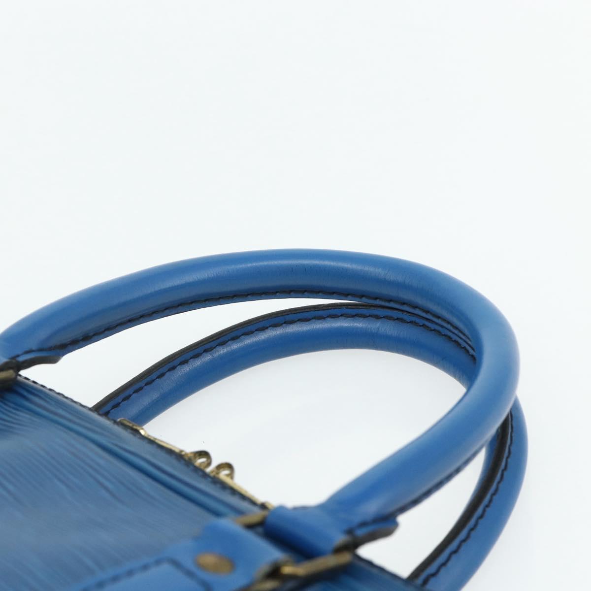 LOUIS VUITTON Epi Porte Documents Voyage Business Bag Blue M41144 LV Auth 178528