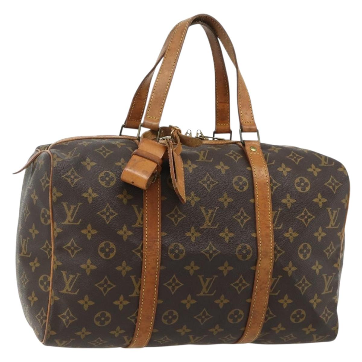 LOUIS VUITTON Monogram Sac Souple 35 Boston Bag M41626 LV Auth 178530
