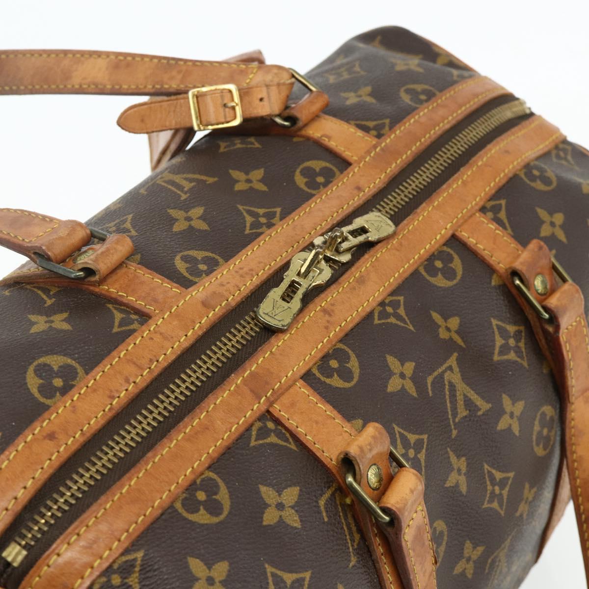 LOUIS VUITTON Monogram Sac Souple 35 Boston Bag M41626 LV Auth 178530