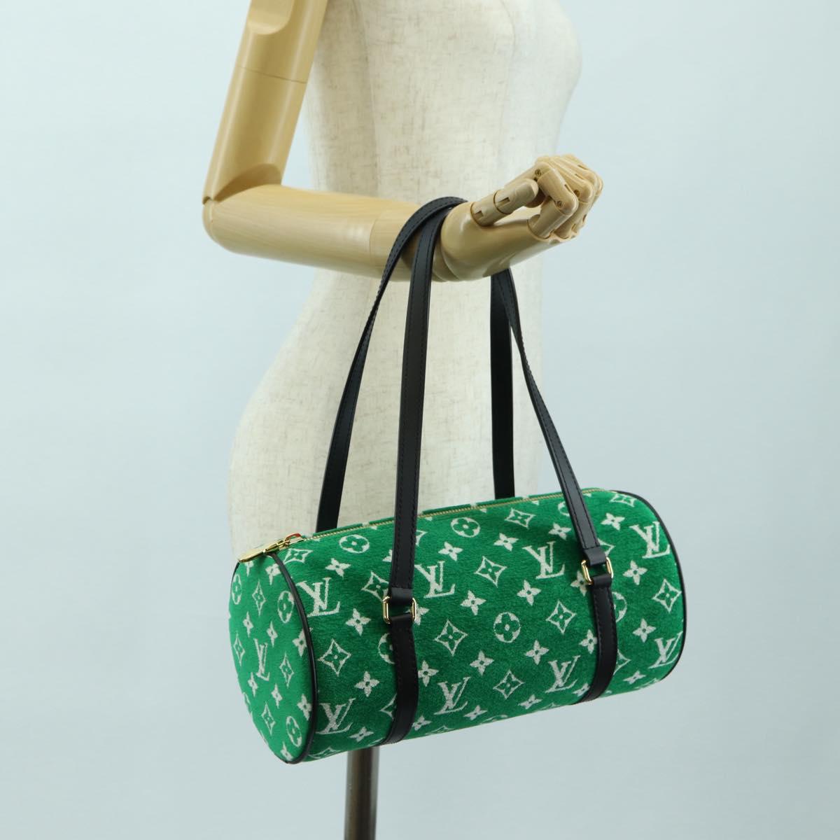 LOUIS VUITTON Monogram Jaguar Papillon Hand Bag Green M46206 LV Auth 178544SM