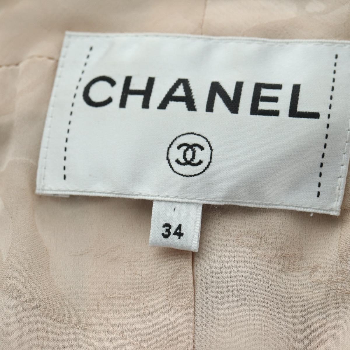 CHANEL Jacket Tweed Multicolor CC Auth 178546V