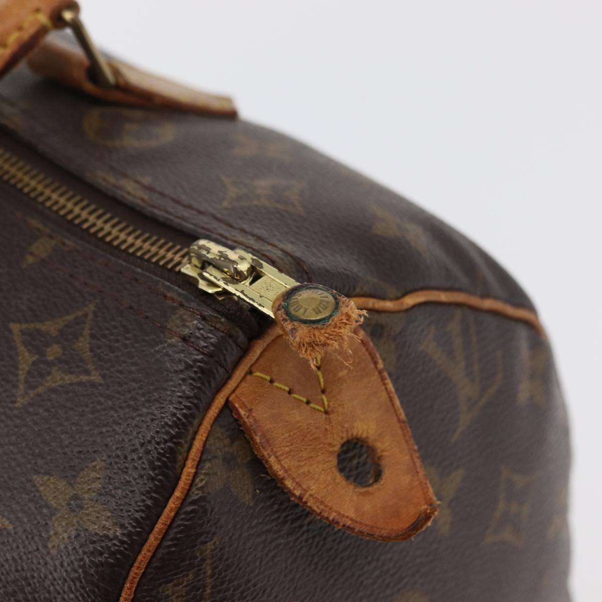 LOUIS VUITTON Monogram Speedy 30 Hand Bag M41526 LV Auth 178565