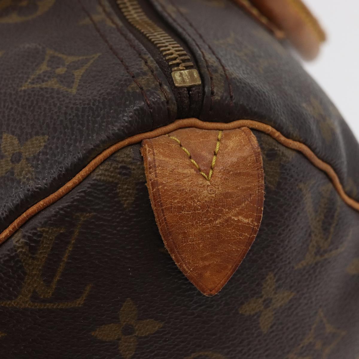 LOUIS VUITTON Monogram Speedy 30 Hand Bag M41526 LV Auth 178565