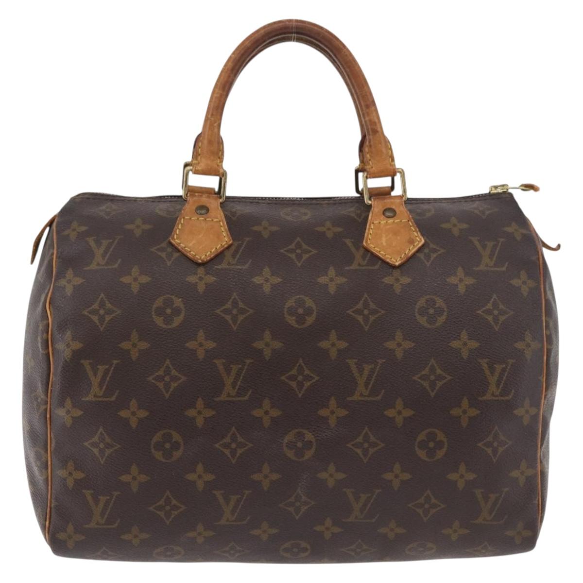 LOUIS VUITTON Monogram Speedy 30 Hand Bag M41526 LV Auth 178565