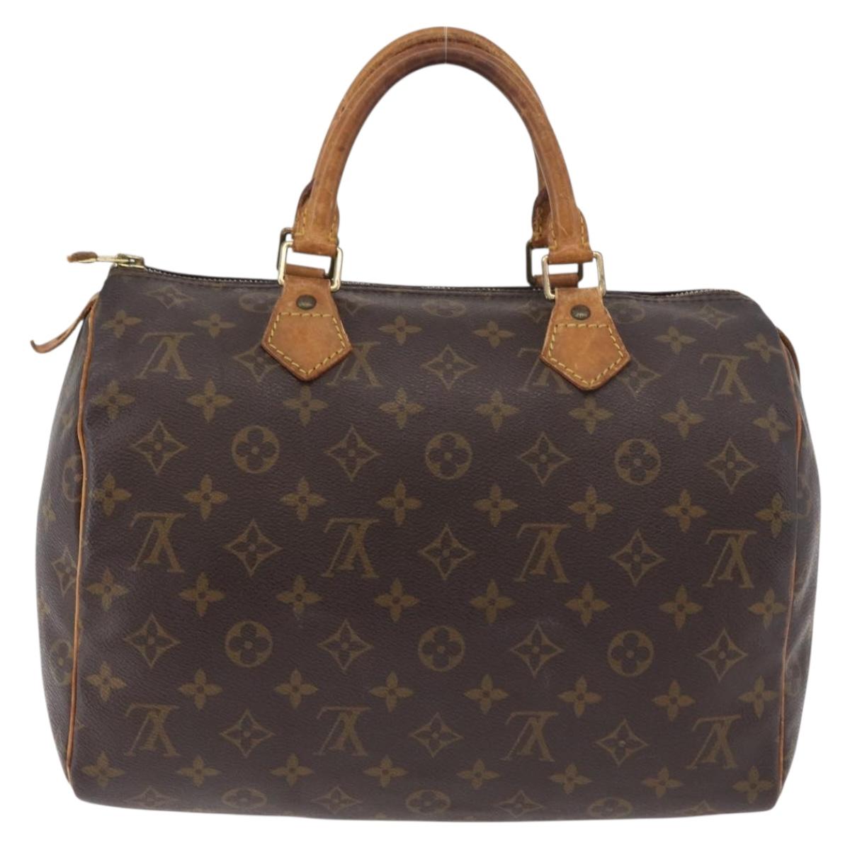 LOUIS VUITTON Monogram Speedy 30 Hand Bag M41526 LV Auth 178565