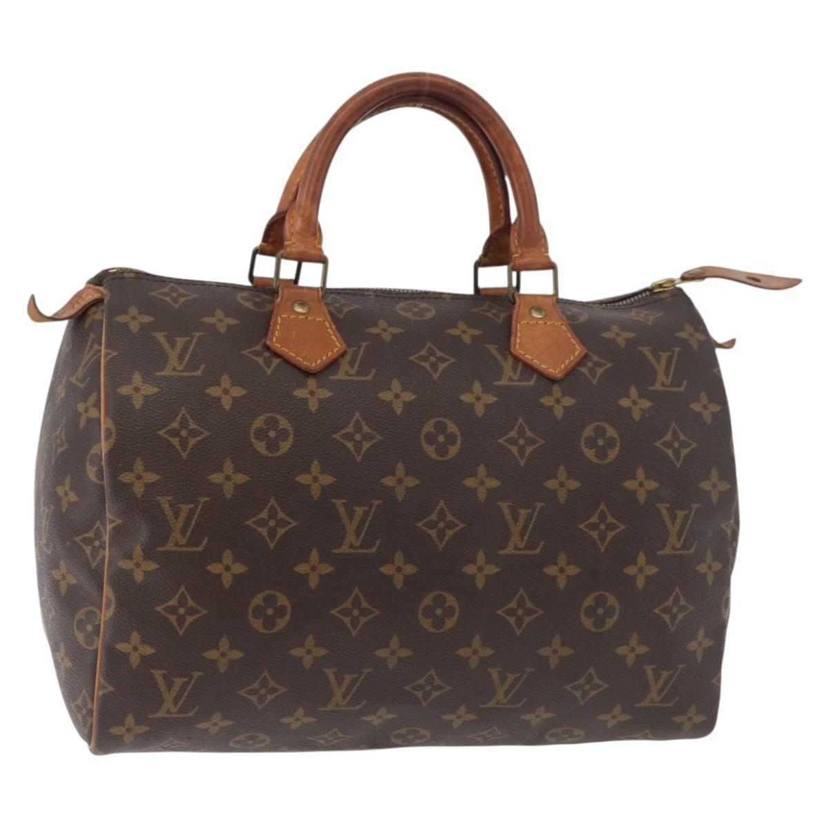 LOUIS VUITTON Monogram Speedy 30 Hand Bag M41526 LV Auth 178567