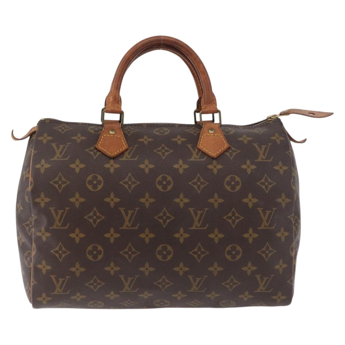 LOUIS VUITTON Monogram Speedy 30 Hand Bag M41526 LV Auth 178567