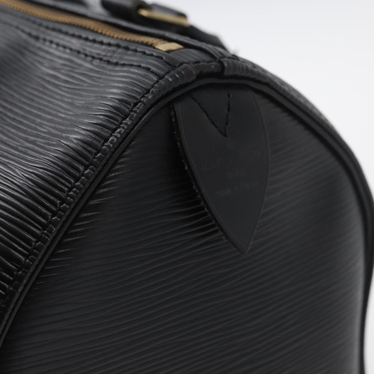 LOUIS VUITTON Epi Speedy 25 Hand Bag Black M59042 LV Auth 178580A