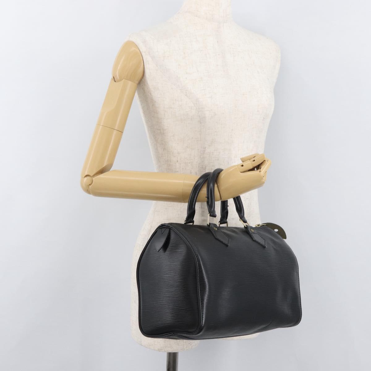 LOUIS VUITTON Epi Speedy 25 Hand Bag Black M59042 LV Auth 178580A