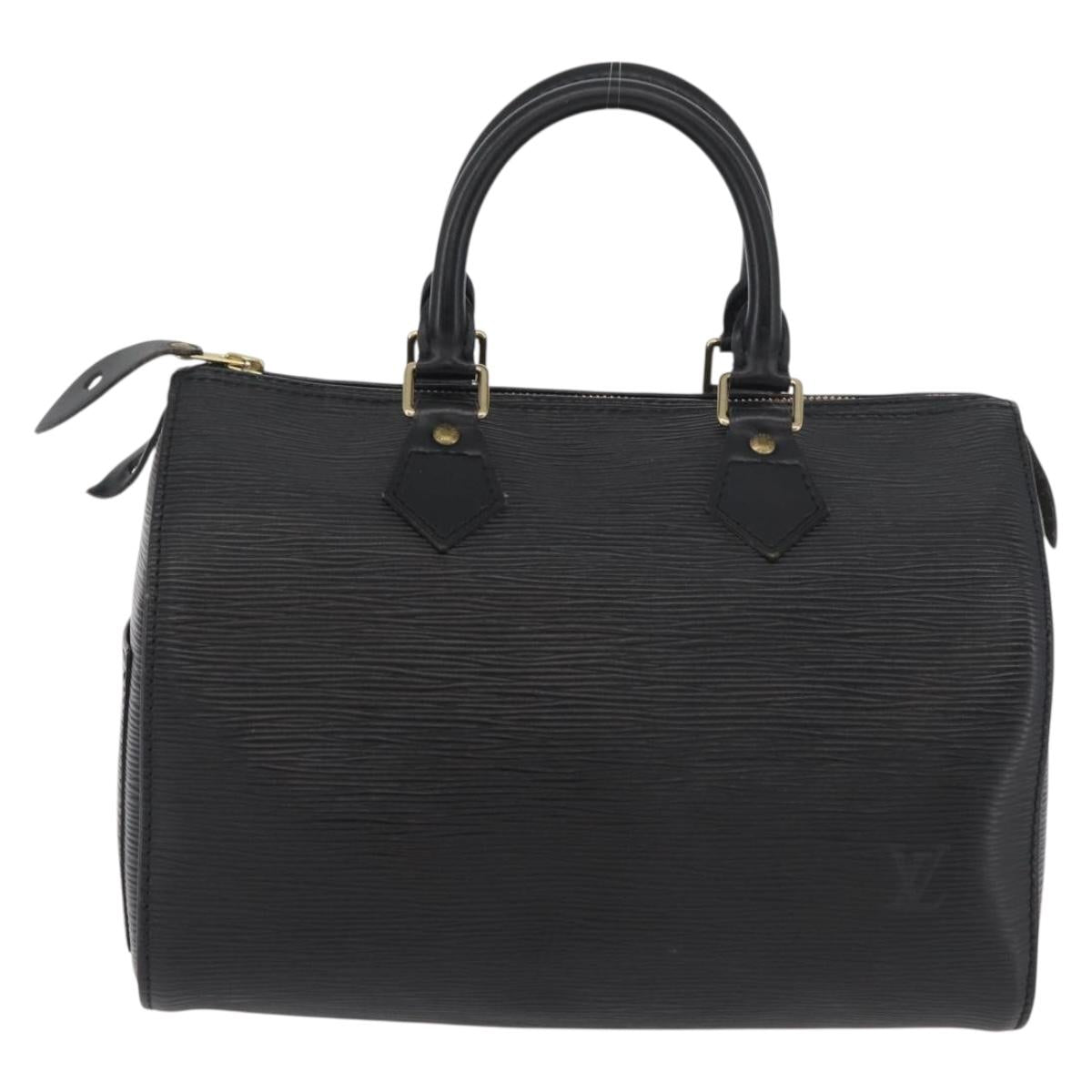 LOUIS VUITTON Epi Speedy 25 Hand Bag Black M59042 LV Auth 178580A