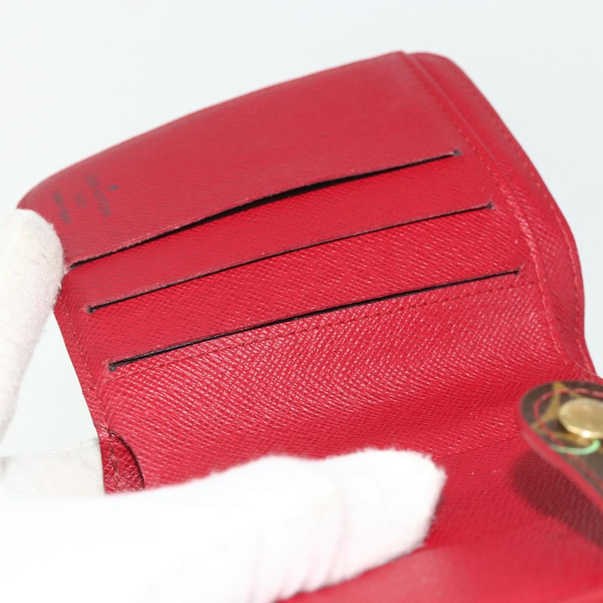 LOUIS VUITTON Monogram Cherry Compact Zip Bifold Wallet M95005 LV Auth 178602A