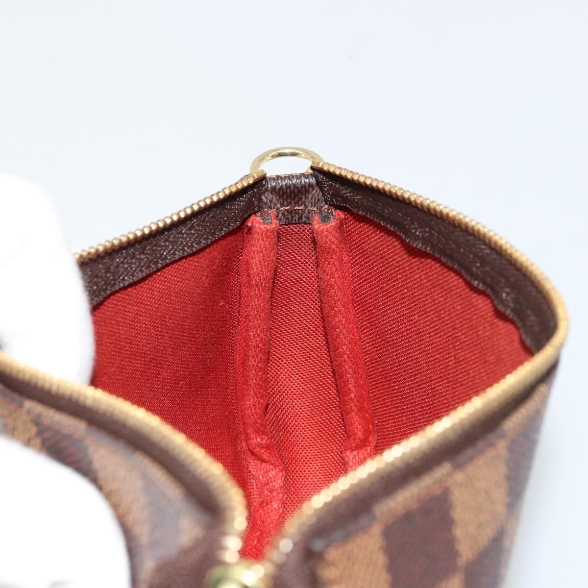 LOUIS VUITTON Damier Ebene Mini Pochette Accessoires Pouch N58009 Auth 178604A