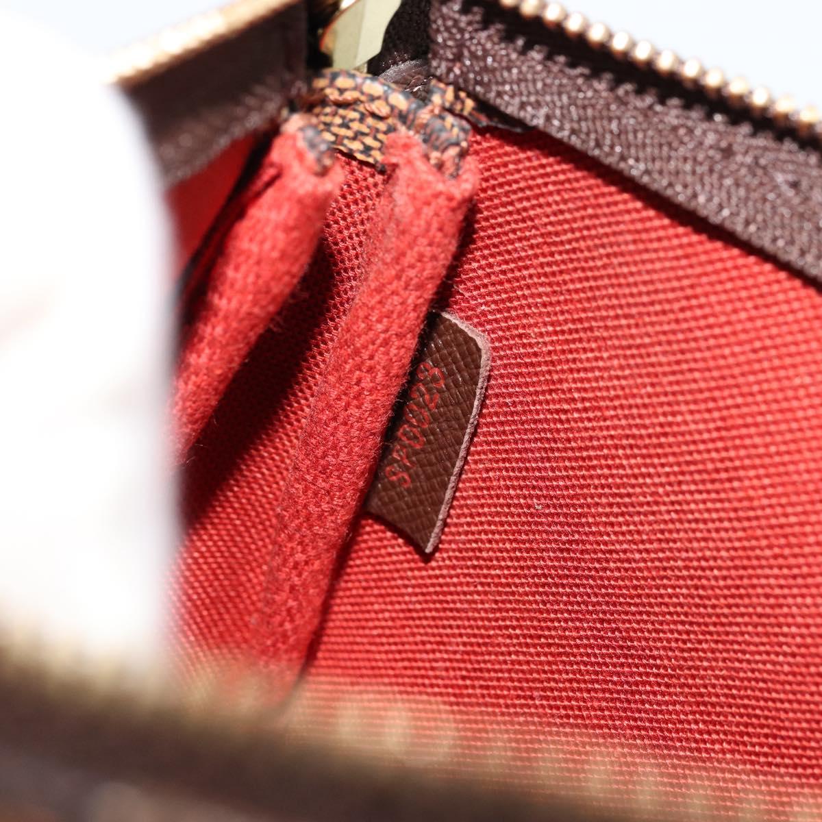 LOUIS VUITTON Damier Ebene Mini Pochette Accessoires Pouch N58009 Auth 178604A