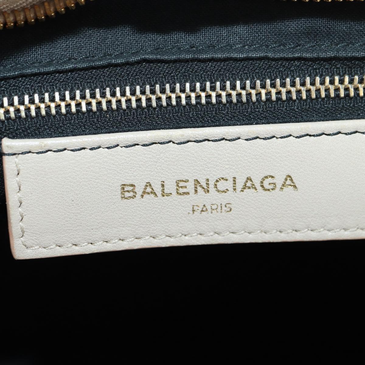 BALENCIAGA Classic Metal Edge City Bag Leather 2way Beige 432831 Auth 178610SAM