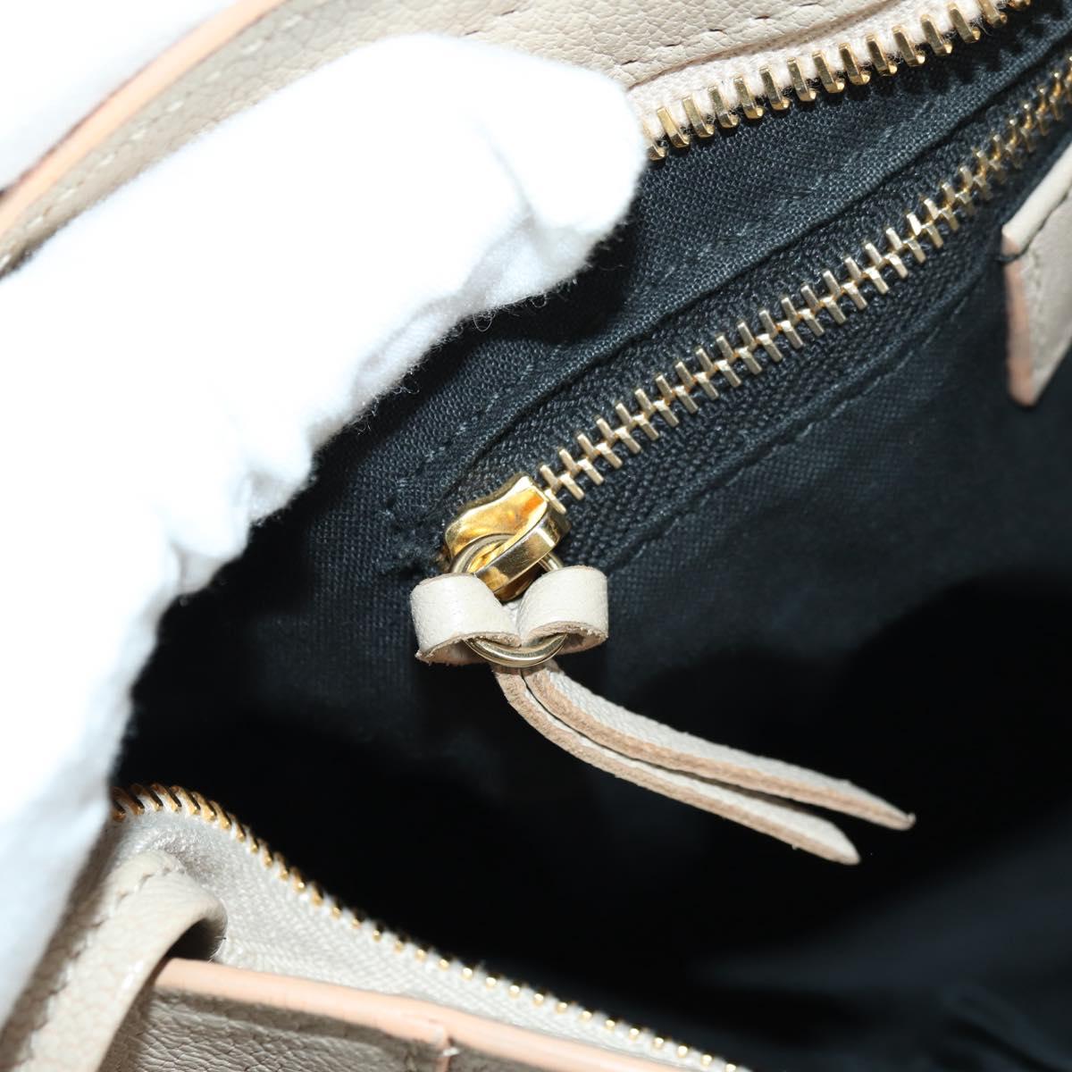 BALENCIAGA Classic Metal Edge City Bag Leather 2way Beige 432831 Auth 178610SAM