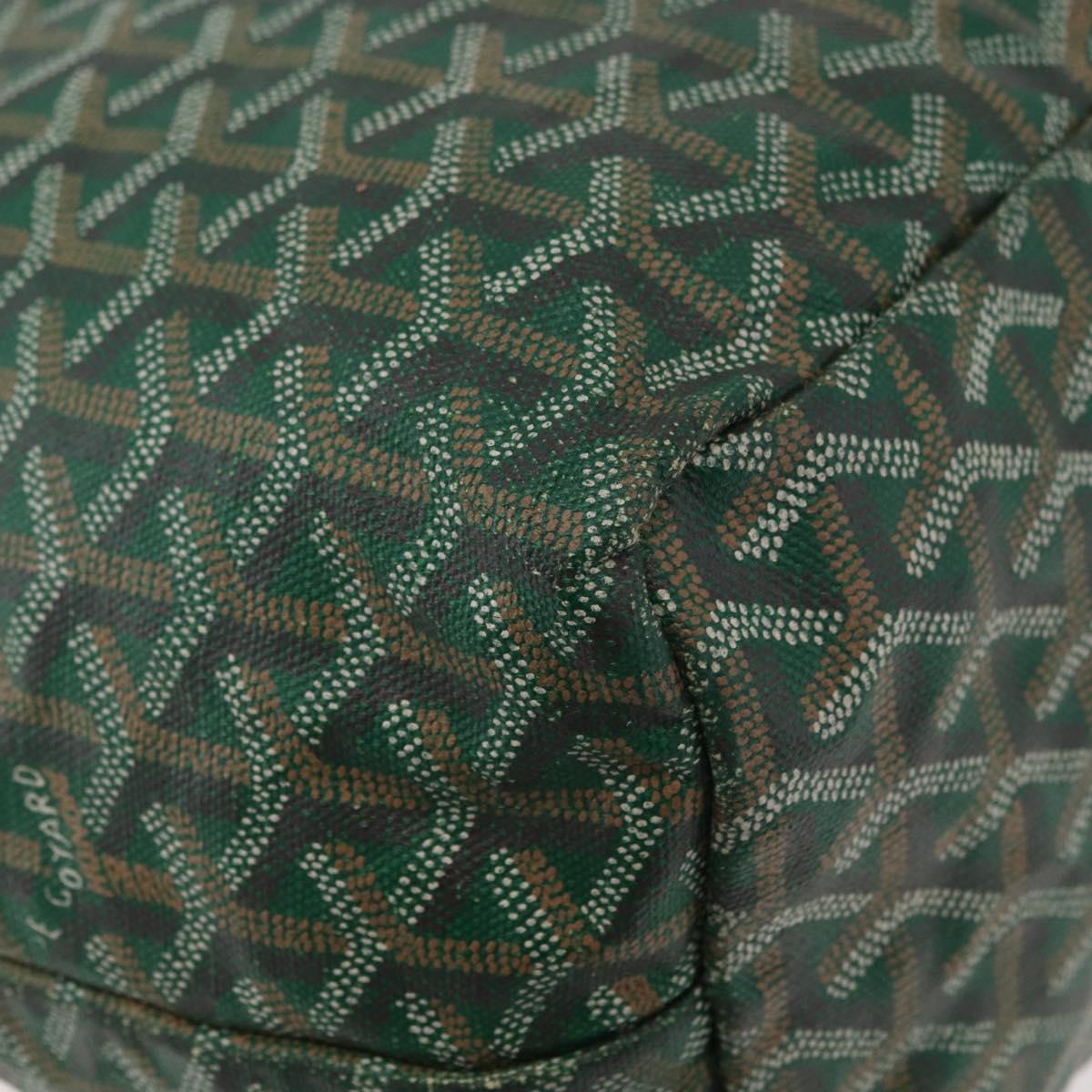 GOYARD Saint Louis PM Tote Bag PVC Green Auth 178611