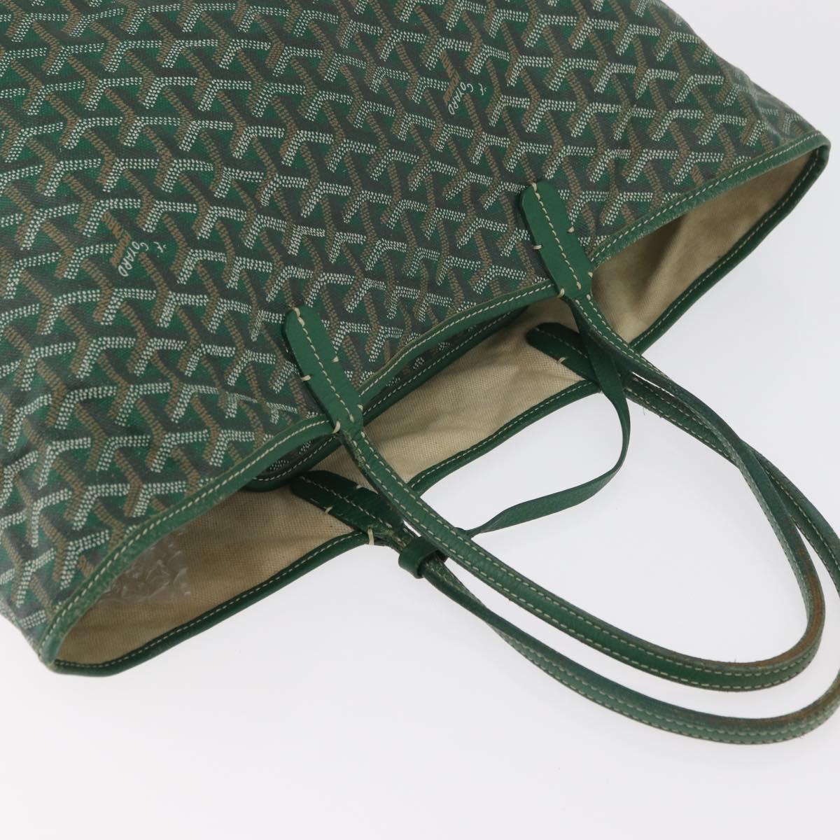 GOYARD Saint Louis PM Tote Bag PVC Green Auth 178611
