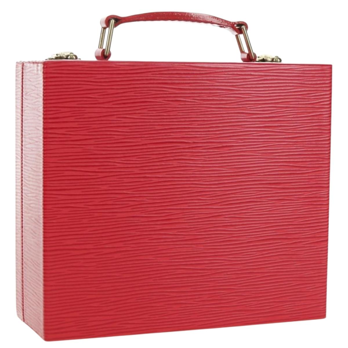 LOUIS VUITTON Epi Boite Bijou Jewelry Box SPO Red LV Auth 178615SV