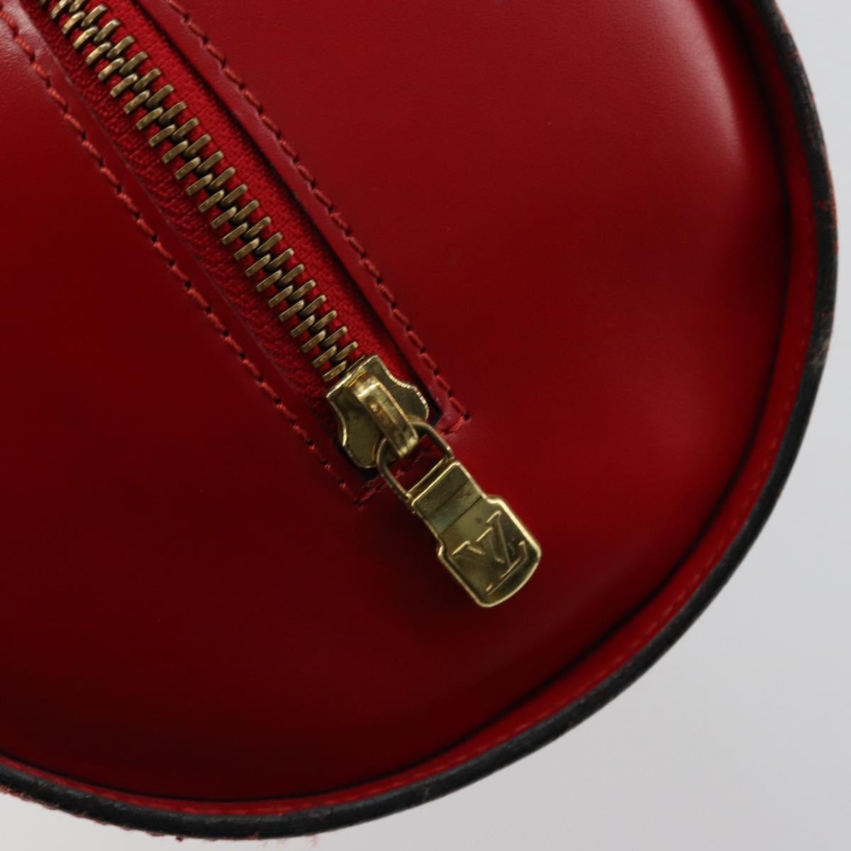 LOUIS VUITTON Epi Soufflot Hand Bag Red M52227 LV Auth 178621
