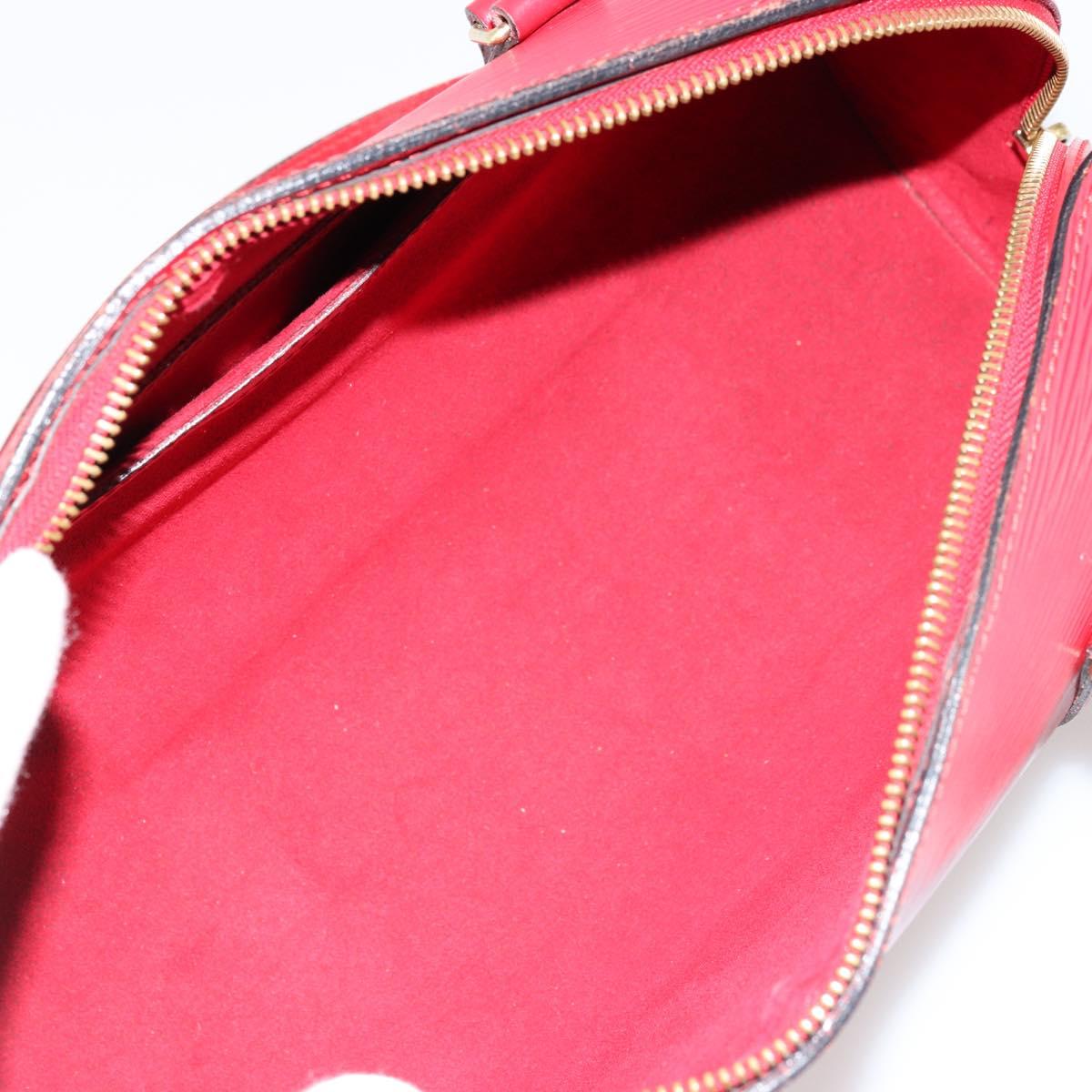 LOUIS VUITTON Epi Soufflot Hand Bag Red M52227 LV Auth 178621