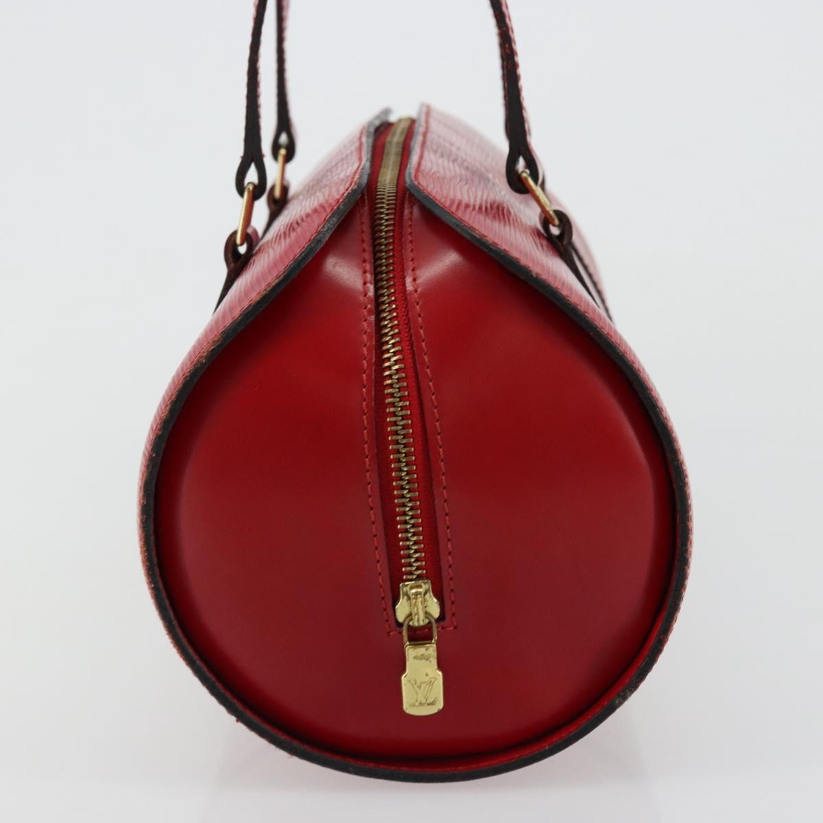 LOUIS VUITTON Epi Soufflot Hand Bag Red M52227 LV Auth 178621