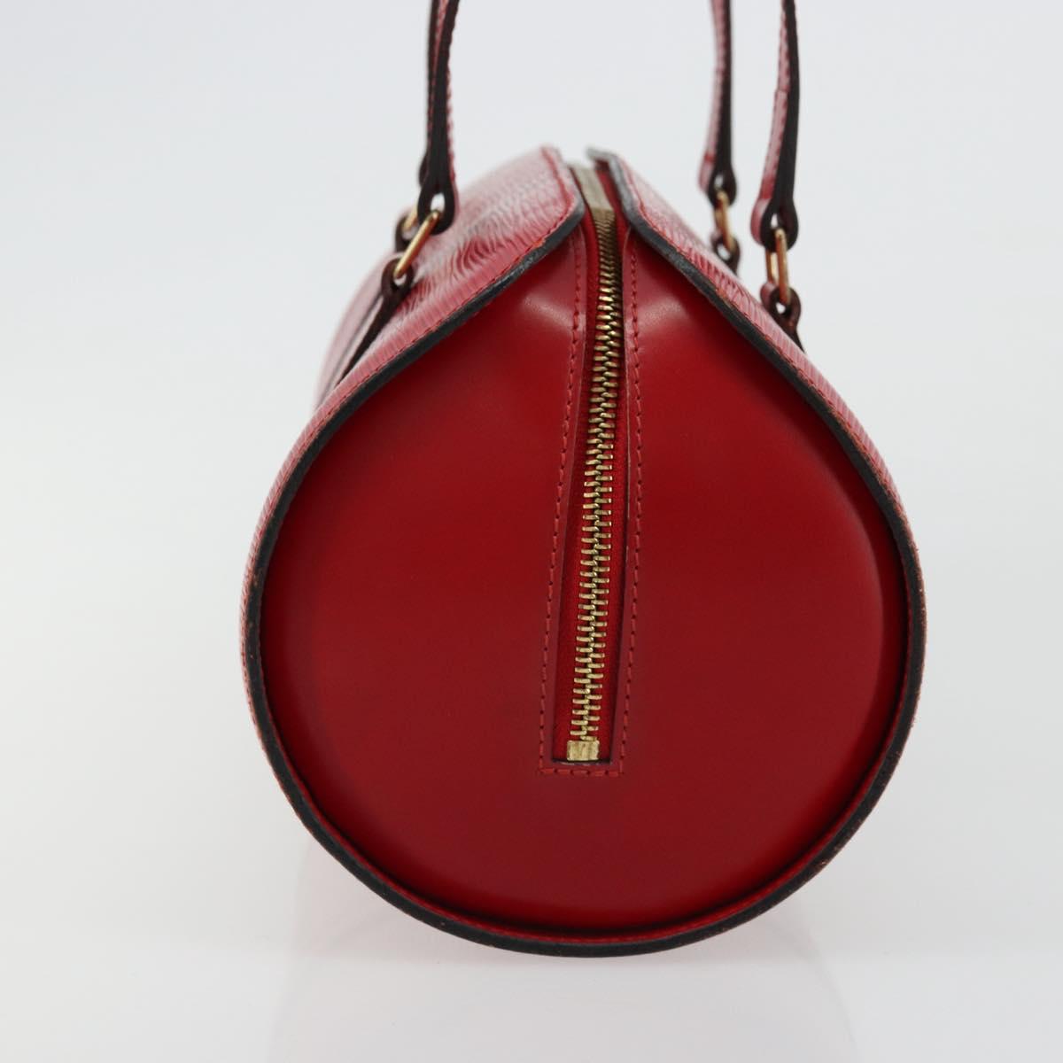 LOUIS VUITTON Epi Soufflot Hand Bag Red M52227 LV Auth 178621