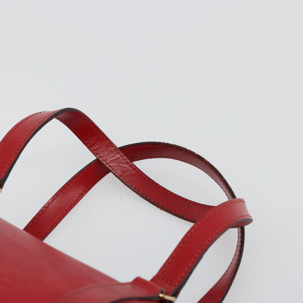 LOUIS VUITTON Epi Soufflot Hand Bag Red M52227 LV Auth 178621