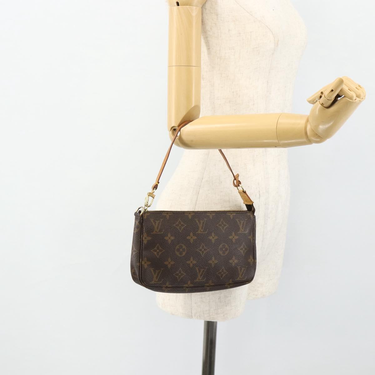 LOUIS VUITTON Monogram Pochette Accessoires Pouch M51980 LV Auth 178625A