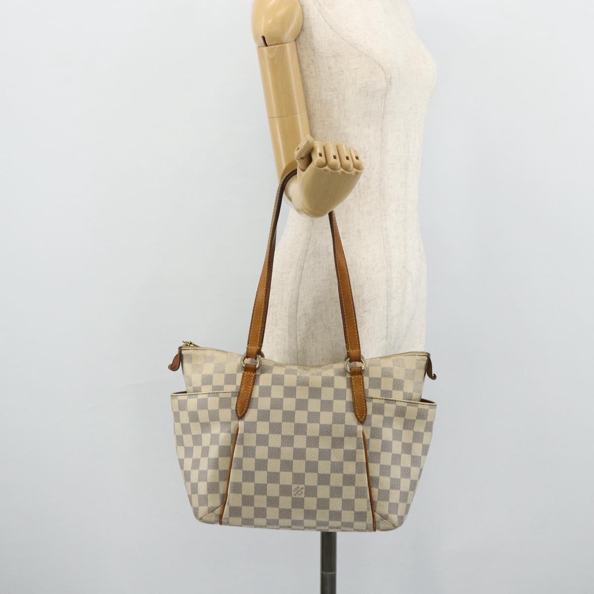 LOUIS VUITTON Damier Azur Totally PM Tote Bag N41280 LV Auth 178627