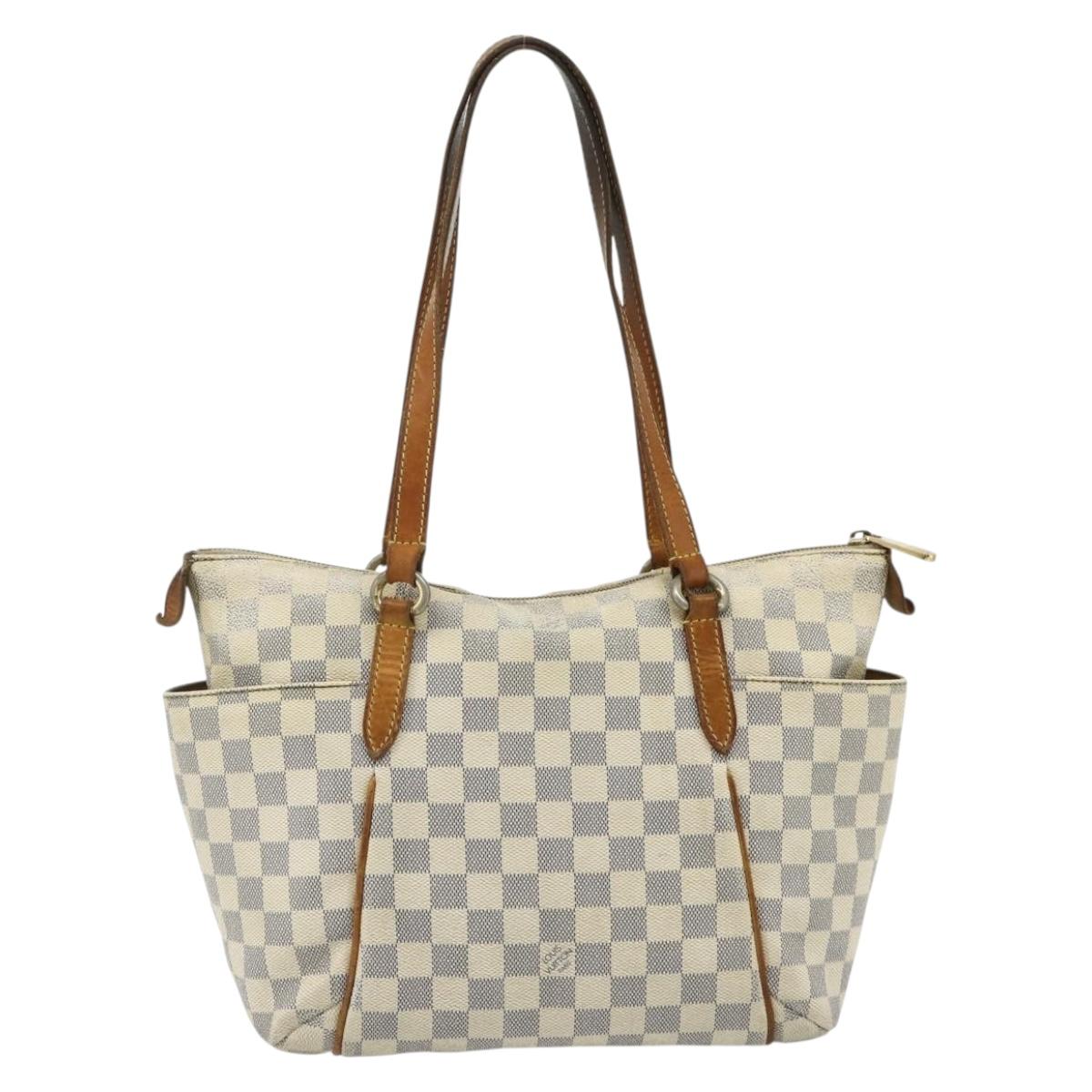 LOUIS VUITTON Damier Azur Totally PM Tote Bag N41280 LV Auth 178627